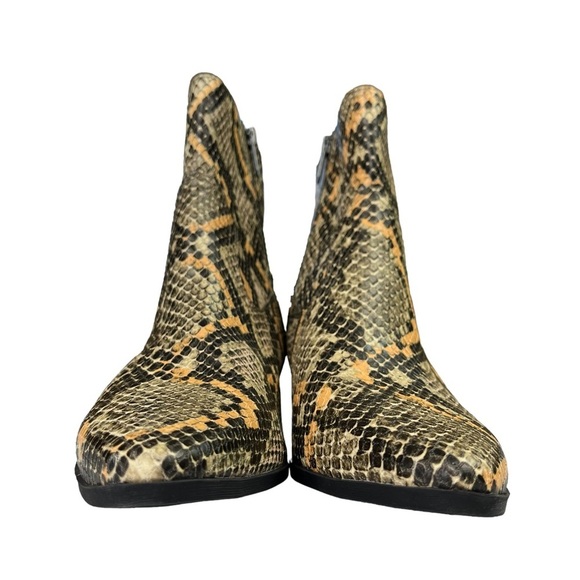 Circus By Sam Edelman Garth Vegan Leather Snake Embossed Booties Size 8.5 - Picture 8 of 12